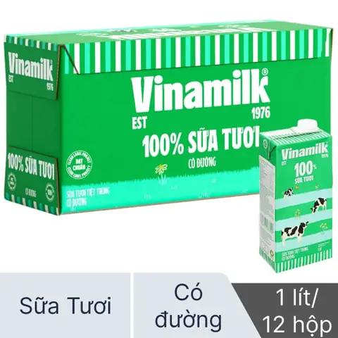 Thùng Sữa Vinamilk 1l Bao Nhiêu Hộp