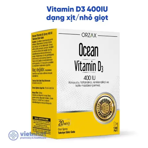 400 Ui Vitamin D3 La Bao Nhieu Giot