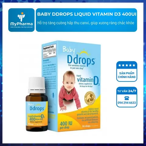 400 Ui Vitamin D3 La Bao Nhieu Giot