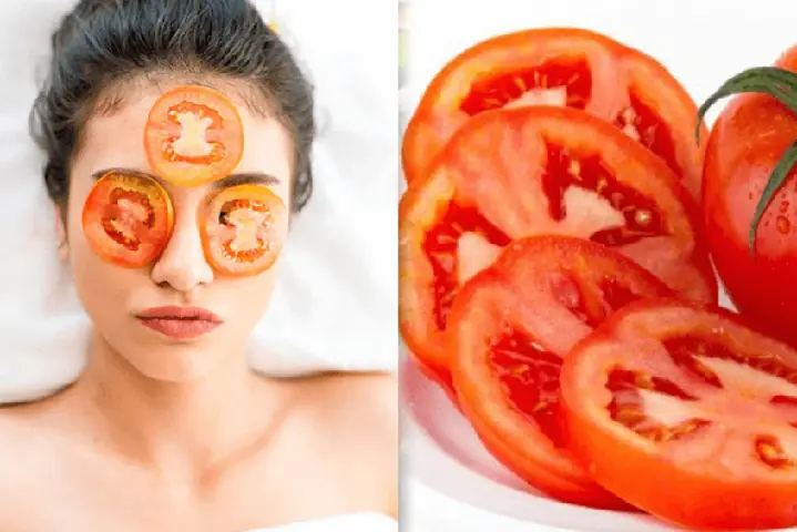 Bà Bầu Đắp Mặt Nạ Cà Chua