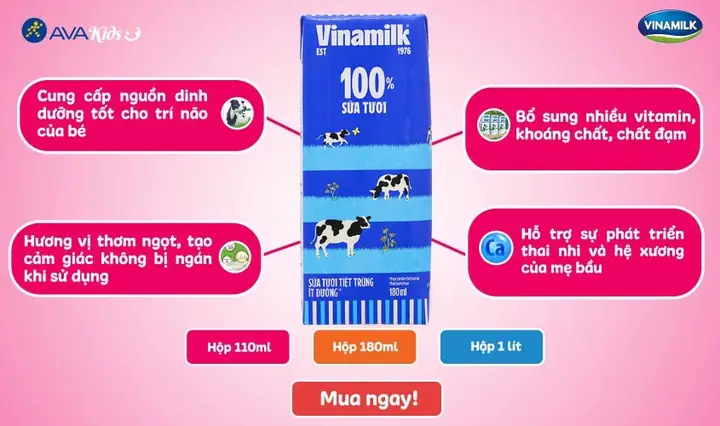 Bà Bầu Uống Sữa Tươi Nào Tốt Nhất