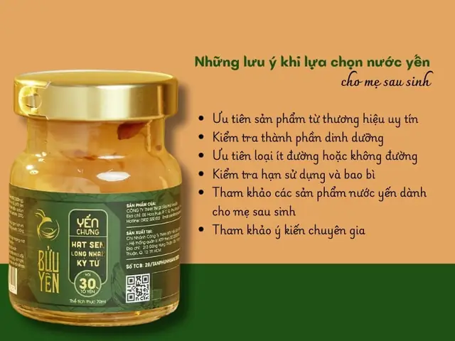 Bà Đẻ Có Được Uống Nước Yến Không