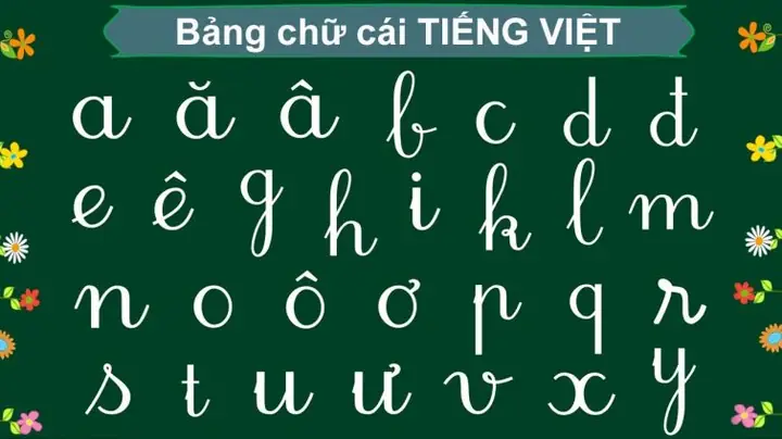 Bảng Chữ Cái Cho Bé Mầm Non