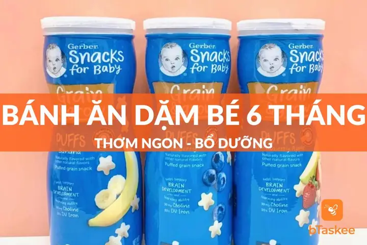 Bánh Ăn Dặm Cho Bé 6 Tháng Tốt Nhất