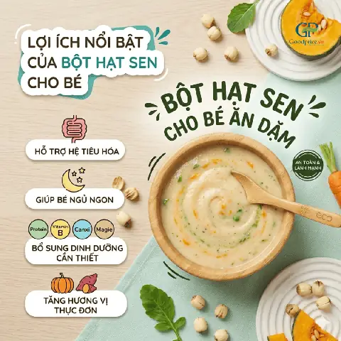Bánh Hạt Sen Cho Bé Ăn Dặm Bánh Hạt Sen Cho Bé Ăn Dặm