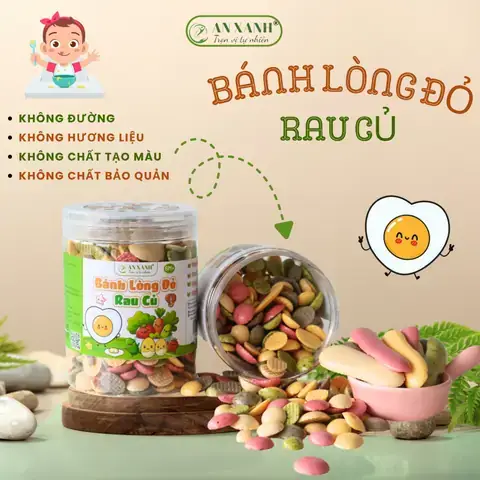Bánh Lòng Đỏ Trứng Cho Bé Ăn Dặm