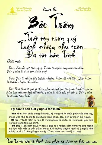 Bảo Trâm Có Nghĩa Là Gì