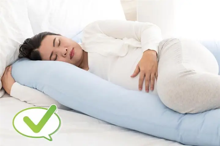 Bầu 6 Tháng Nằm Nghiêng Bên Phải