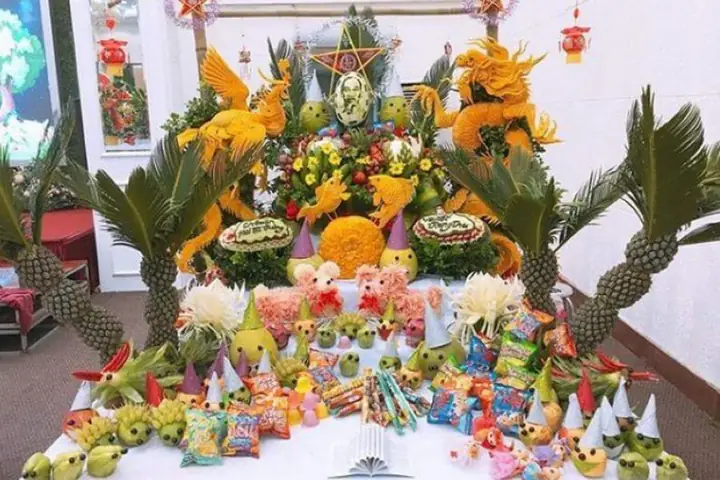 Bày Mâm Cỗ Trung Thu Theo Chủ Đề Bày Mâm Cỗ Trung Thu Theo Chủ Đề