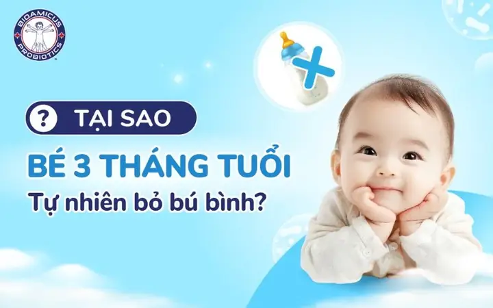 Bé 3 Tháng Lười Bú Bình