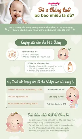 Bé 3 Tháng Tuổi Bú Bao Nhiêu Ml Sữa