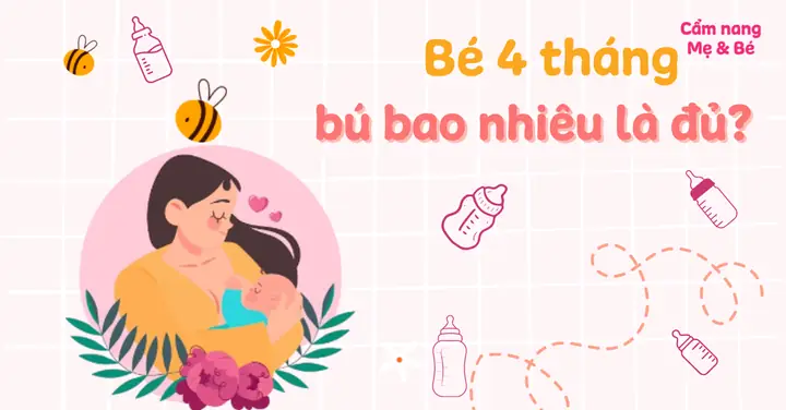 Bé 4 Tháng Uống Bao Nhiêu Sữa 1 Ngày