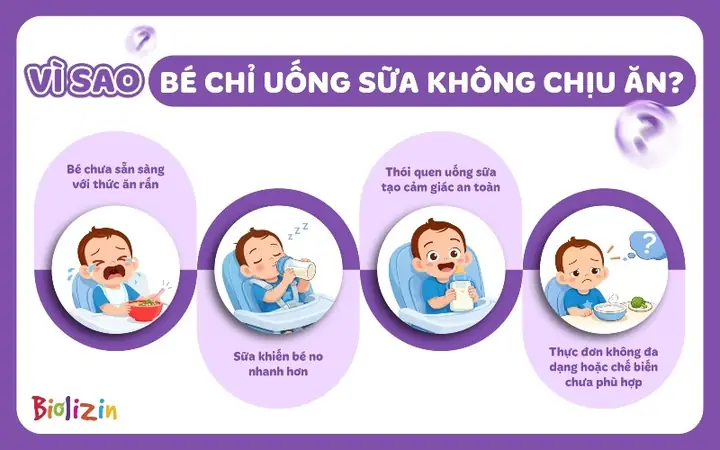 Bé Không Chịu Ăn Không Chịu Uống Sữa