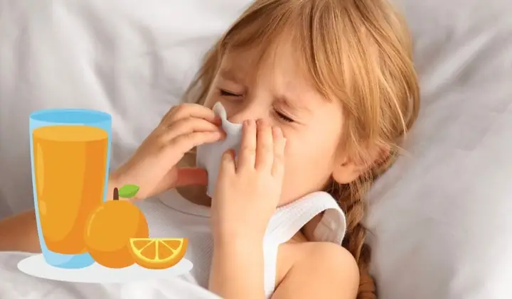 Bé Mấy Tháng Uống Nước Cam