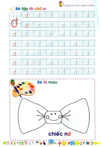Bé Tập Tô Chữ Cái Lớp 1 Bé Tập Tô Chữ Cái Lớp 1
