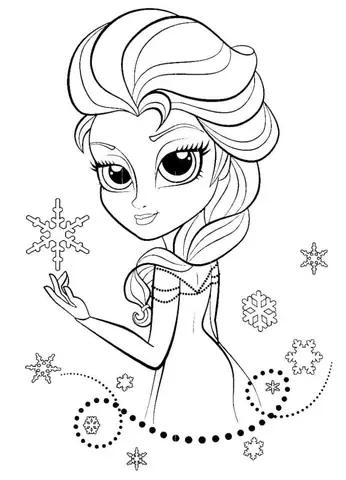 Be Tap To Mau Cong Chua Elsa