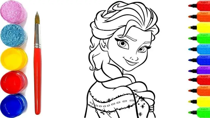 Be Tap To Mau Cong Chua Elsa