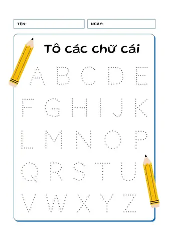 Bé Tập Viết Chữ Cái Tiếng Việt