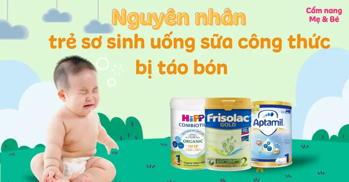 Bé Uống Sữa Nan Bị Táo Bón