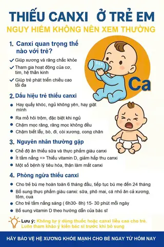 Bệnh Thiếu Canxi Ở Trẻ Em