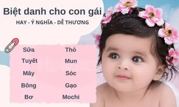 Biệt Danh Dễ Thương Cho Con Gái