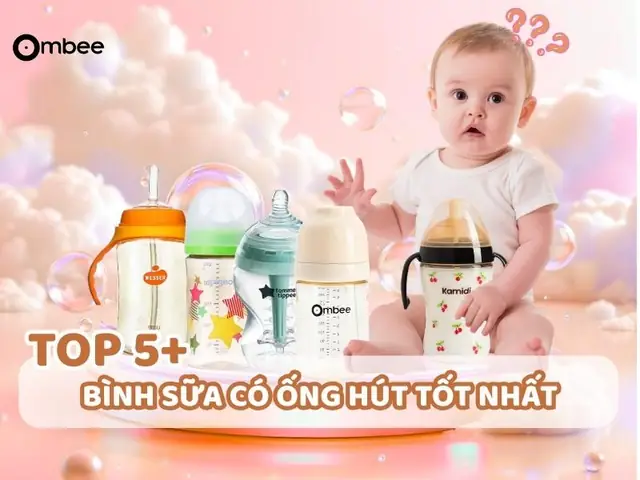 Bình Sữa Có Ống Hút Dài