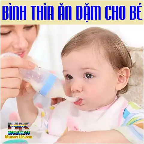 Bình Thìa Ăn Dặm Cho Bé