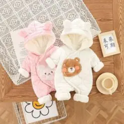 Bộ Body Mùa Đông Cho Bé Gái