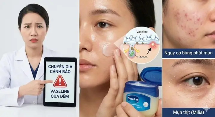 Bôi Vaseline Lên Mặt Qua Đêm