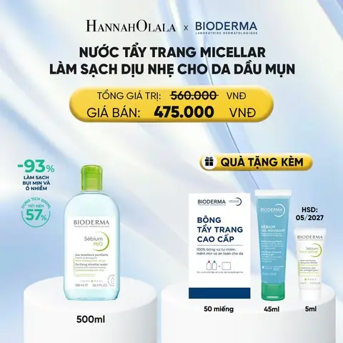 Bông Tẩy Trang Cho Da Dầu Mụn