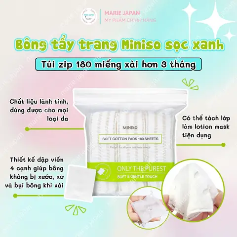 Bông Tẩy Trang Miniso Tốt Không