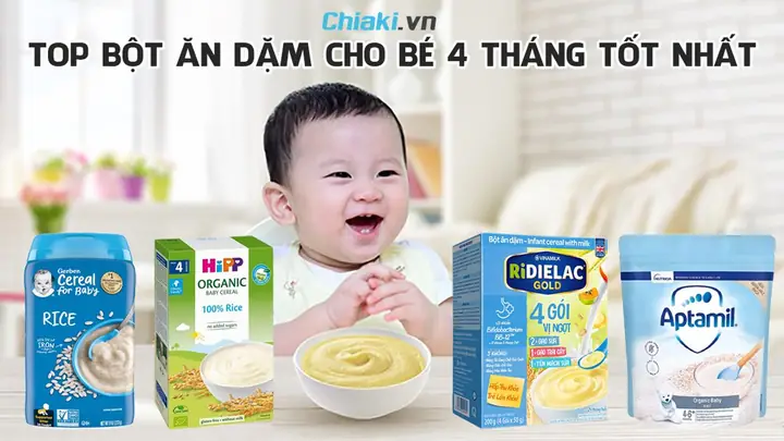 Bột Ăn Dặm Cho Bé 4 Tháng Tốt Nhất