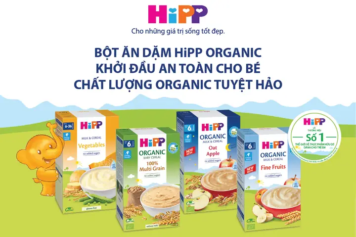 Bột Ăn Dặm Hipp Cho Bé 7 Tháng