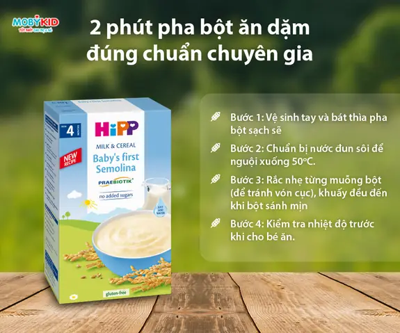 Bột Ăn Dặm Hipp Cho Trẻ 4 Tháng