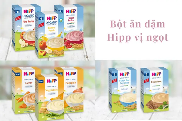 Bột An Dặm Hipp Vị Ngọt Có Những Loại Nào