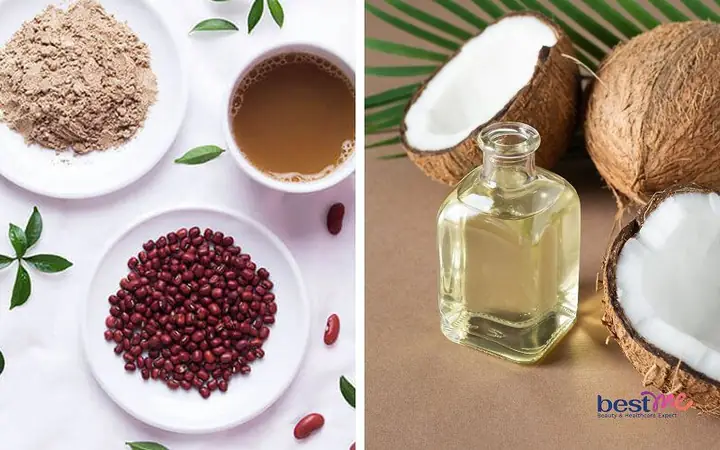 Bột Đậu Đỏ Với Dầu Dừa
