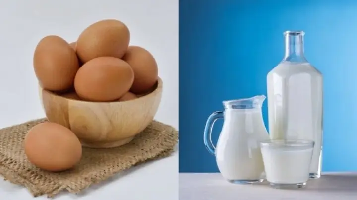 Bữa Sáng Với Trứng Và Sữa Bữa Sáng Với Trứng Và Sữa