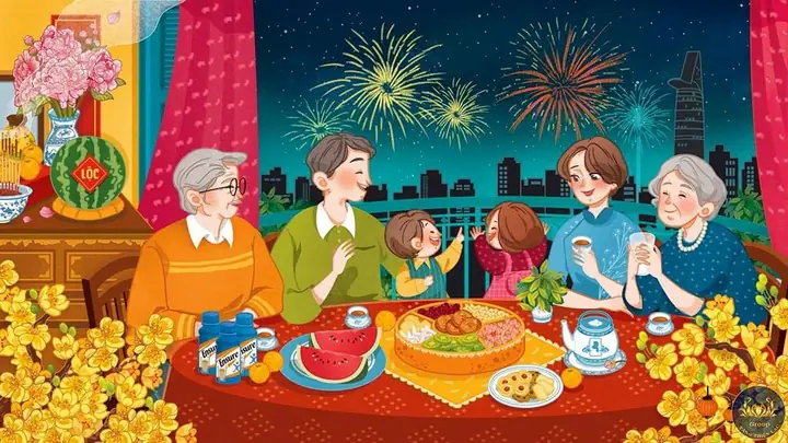 Bức Tranh Về Ngày Tết Và Mùa Xuân