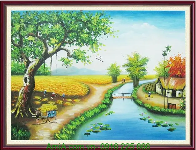 Buc Tranh Ve Phong Canh Que Huong