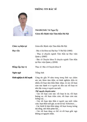 Các Bệnh Viện Tâm Thần Ở Hà Nội