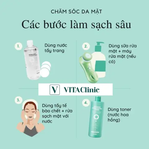 Các Bước Vệ Sinh Da Mặt