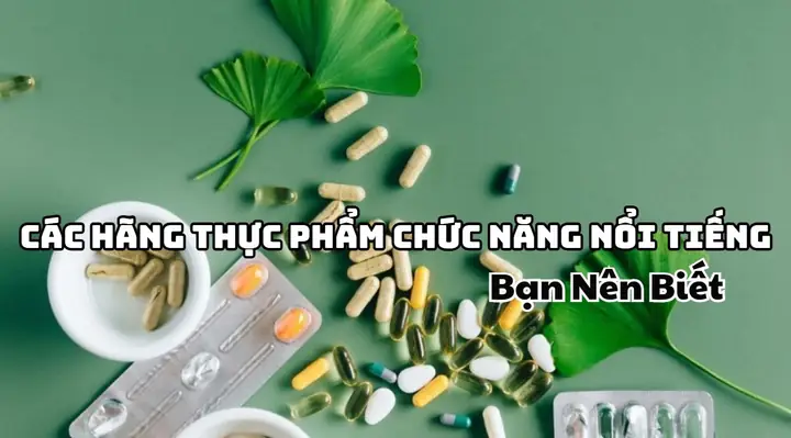 Các Hàng Thực Phẩm Chức Năng Nổi Tiếng