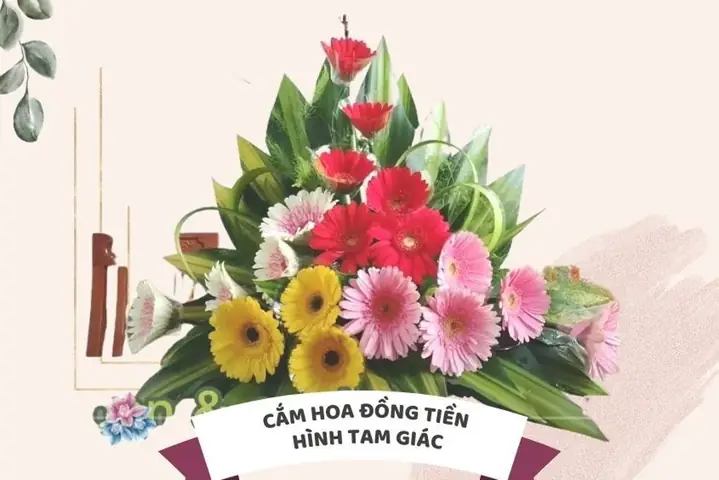 Các Kiểu Cắm Hoa Đồng Tiền