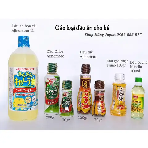 Các Loại Dầu Ăn Cho Trẻ Ăn Dặm