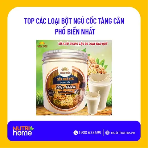 Các Loại Hạt Ngũ Cốc Giúp Tăng Cân