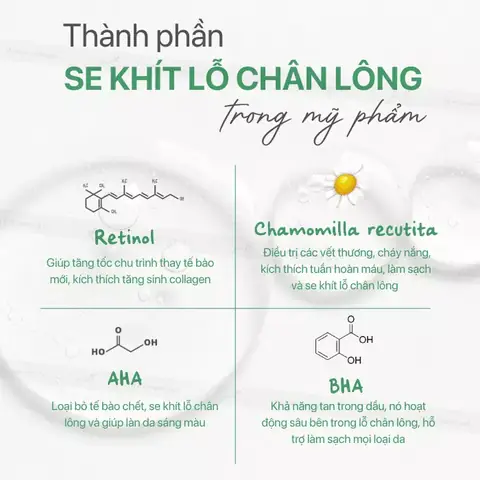 Các Loại Mỹ Phẩm Làm Se Khít Lỗ Chân Lông