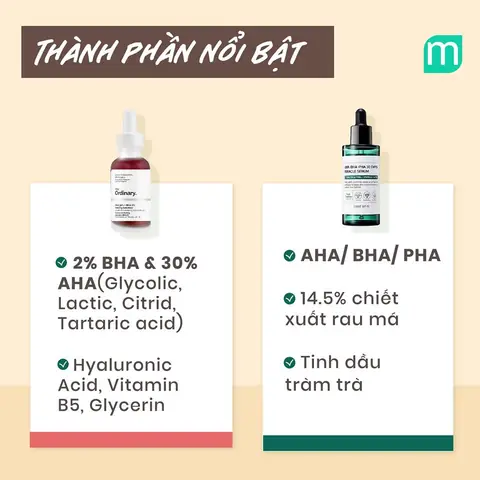 Các Loại Serum Chứa Aha Bha