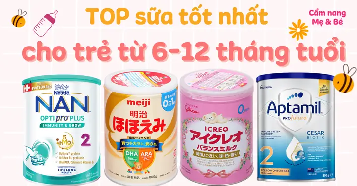 Các Loại Sữa Dành Cho Trẻ Em