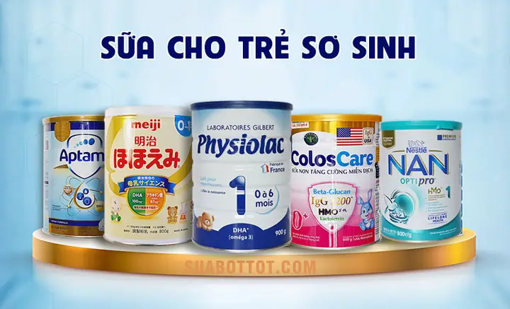 Các Loại Sữa Dành Cho Trẻ Sơ Sinh