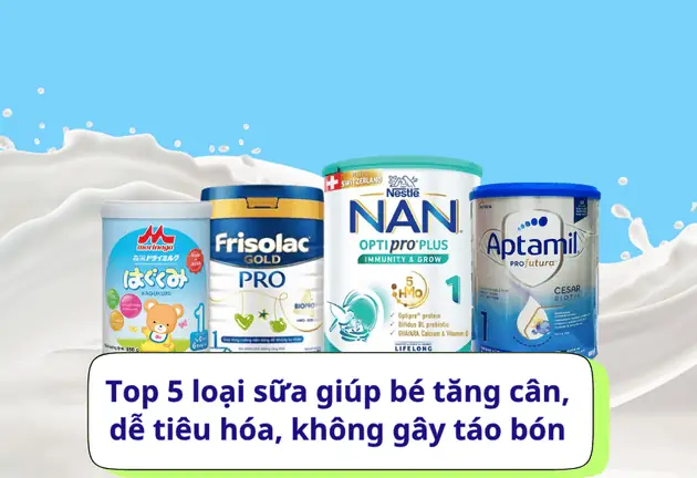 Các Loại Sữa Không Gây Táo Bón